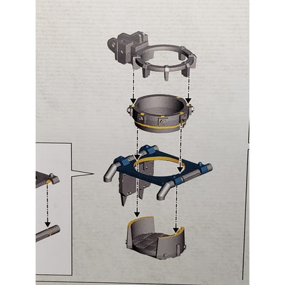 40k Ork Bits Trukk Front Turret w Mount & Glyph Set