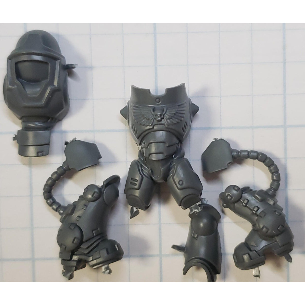 40k Space Marine Bits Aggressor Gravis Armor Torso Legs Set #33
