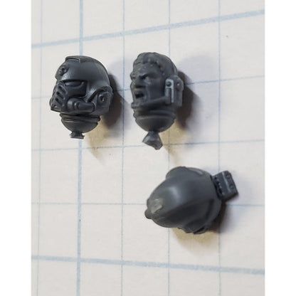 40k Space Marine Bits Primaris Jump Pack Intercessors Sgt Bare & Helmet Head Set