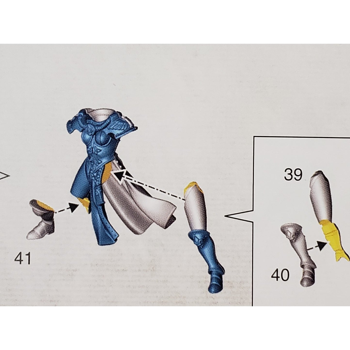 40K Adeptus Sororitas Bits Battle Sister Squad Robed Torso Legs Specialist #36