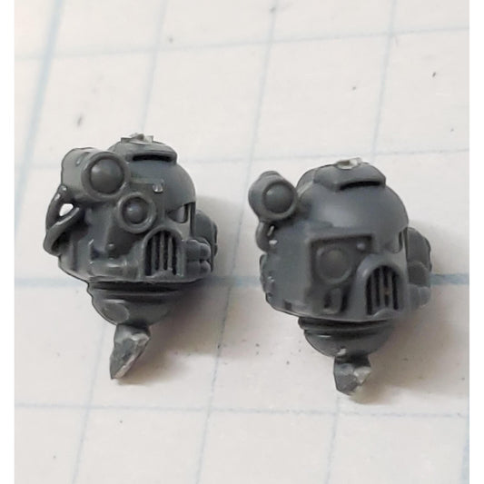 40k Space Marine Bits Devastator Targeter Helmet Heads Set #21