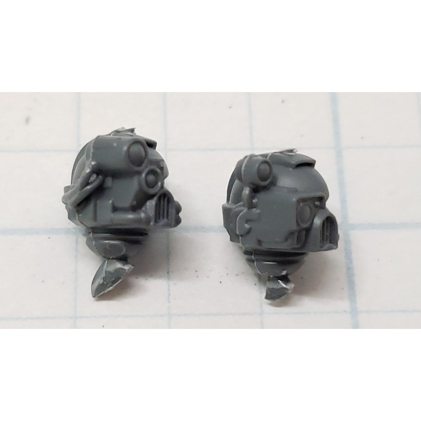 40k Space Marine Bits Devastator Targeter Helmet Heads Set #21