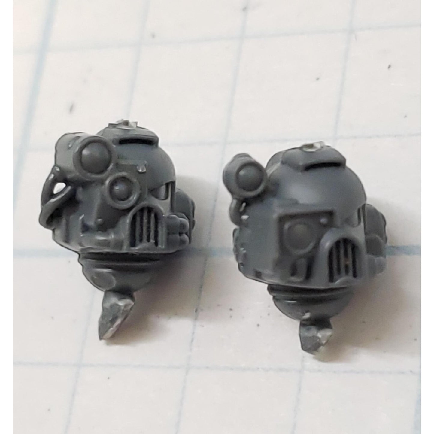 40k Space Marine Bits Devastator Targeter Helmet Heads Set #21