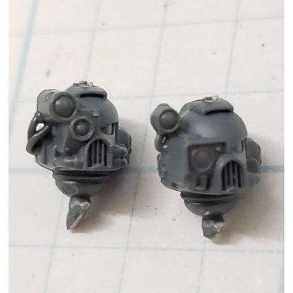 40k Space Marine Bits Devastator Targeter Helmet Heads Set #21