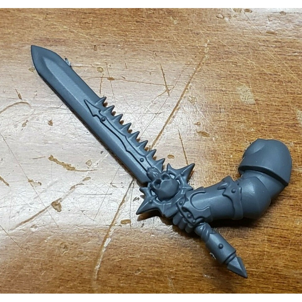 40k Chaos Space Marine Bits Chosen Engraved Power Sword