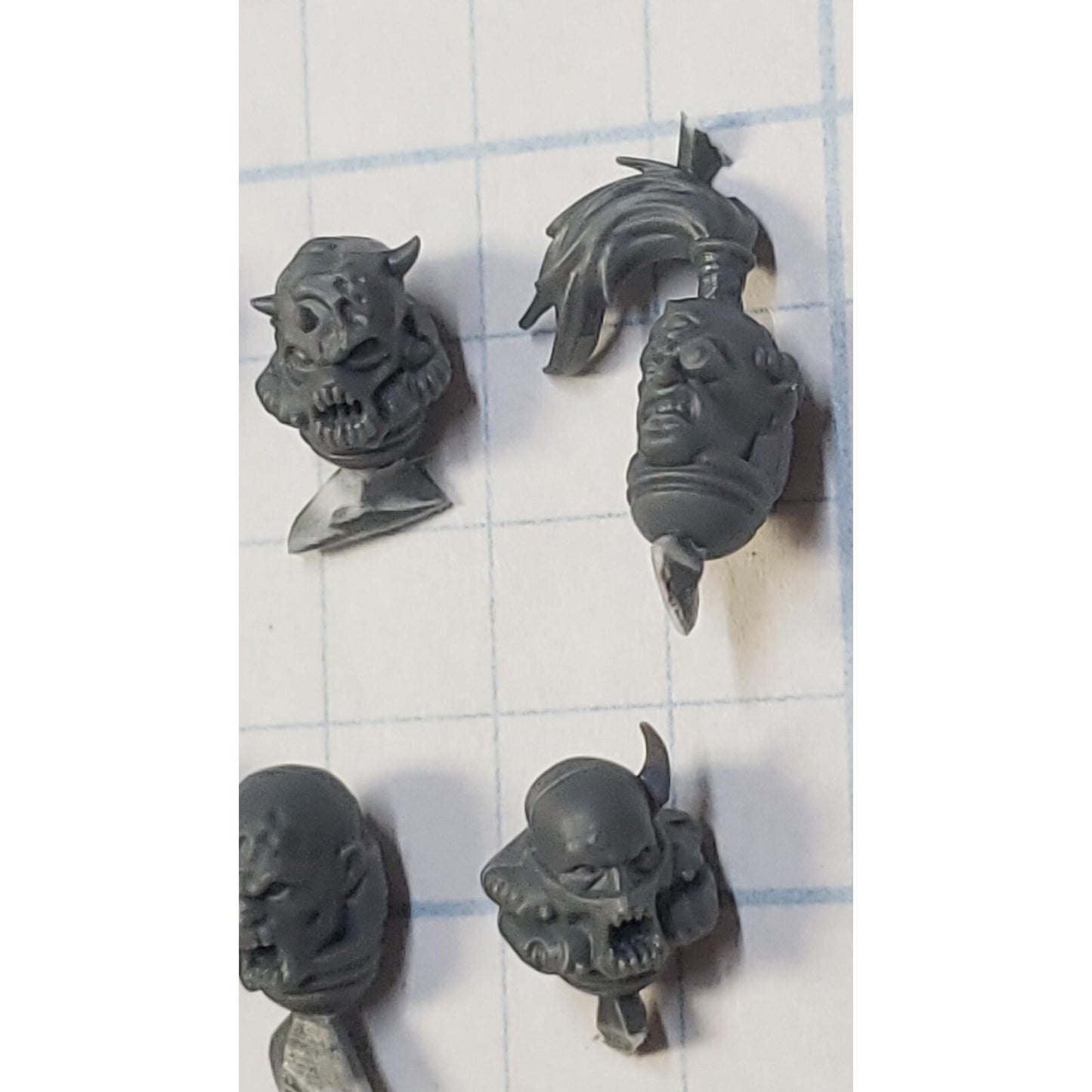 40k Chaos Space Marine Bits Chosen Heretic Heads Bare x6