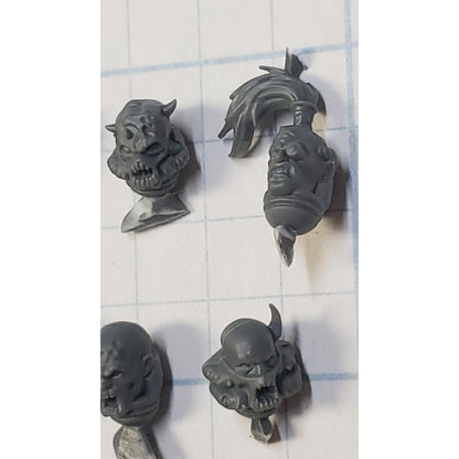 40k Chaos Space Marine Bits Chosen Heretic Heads Bare x6