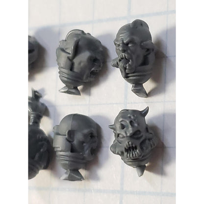40k Chaos Space Marine Bits Chosen Heretic Heads Bare x6