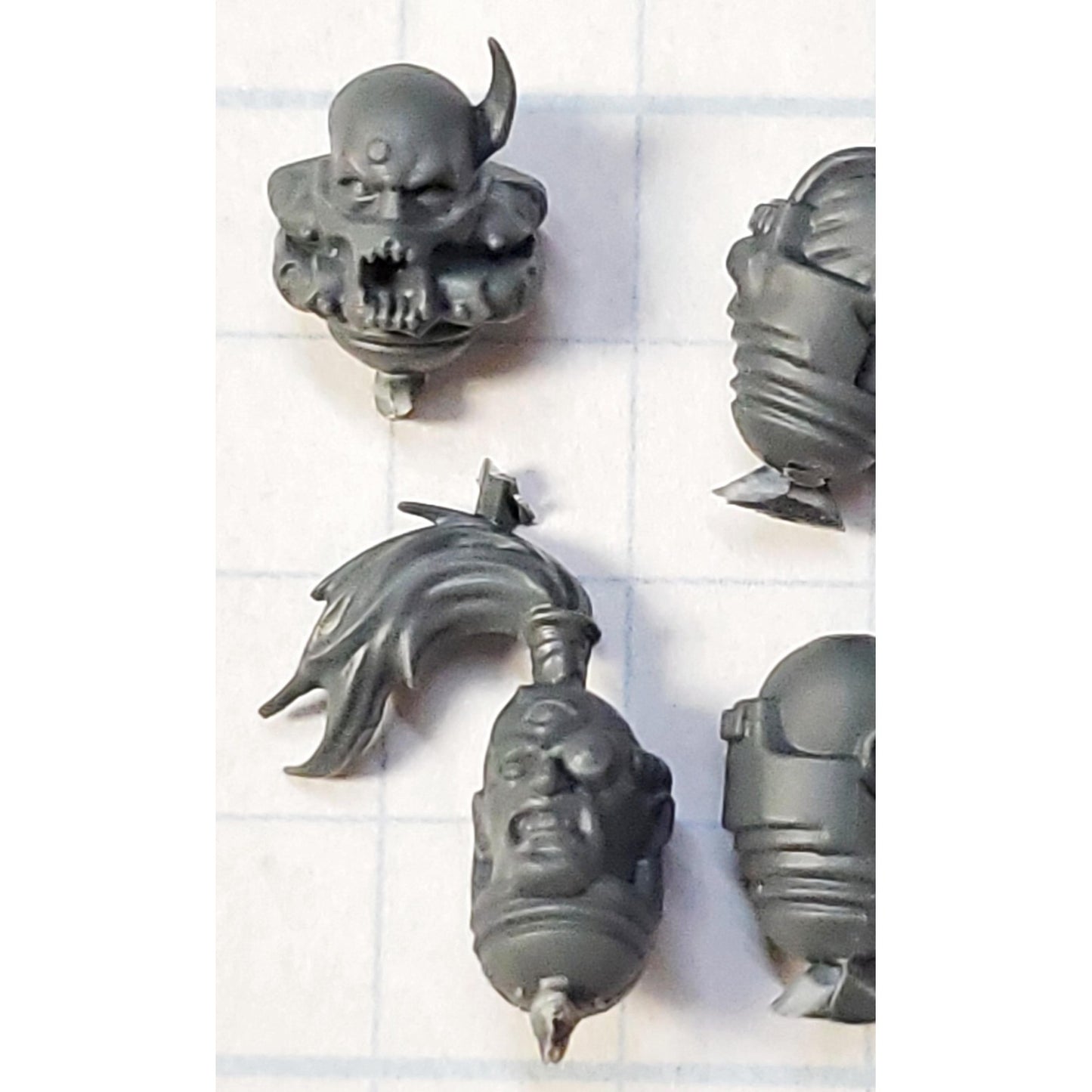 40k Chaos Space Marine Bits Chosen Heretic Heads Bare x6