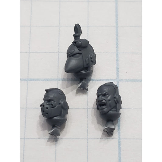 30K Space Marine Bits Mark 6 VI Tactical Squad Sergeant Helmet & Bare Heads #52