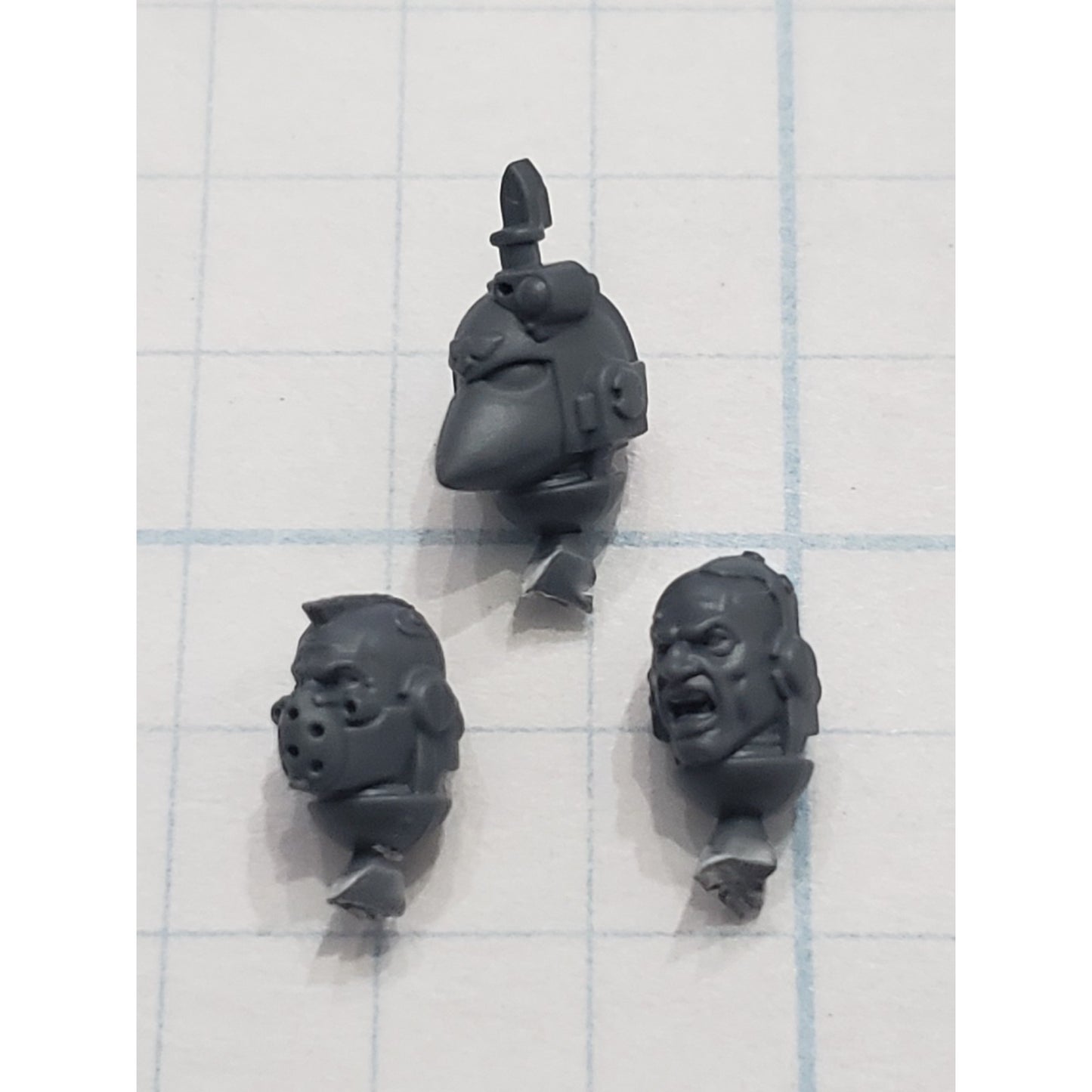 30K Space Marine Bits Mark 6 VI Tactical Squad Sergeant Helmet & Bare Heads #52