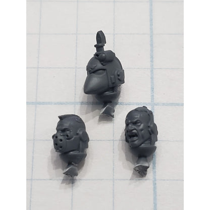 30K Space Marine Bits Mark 6 VI Tactical Squad Sergeant Helmet & Bare Heads #52