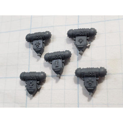 40K Adeptus Sororitas Bits Battle Sister Squad Engraved Backpacks x5