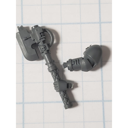 40k Space Marine Bits Devastator Squad Sergeant Power Axe