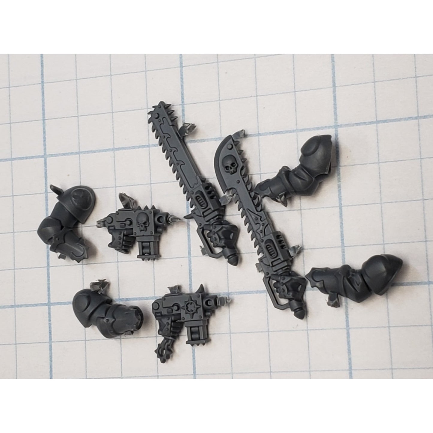 40k Chaos Space Marine Bits Chosen Relic Bolt Pistols Chain Swords