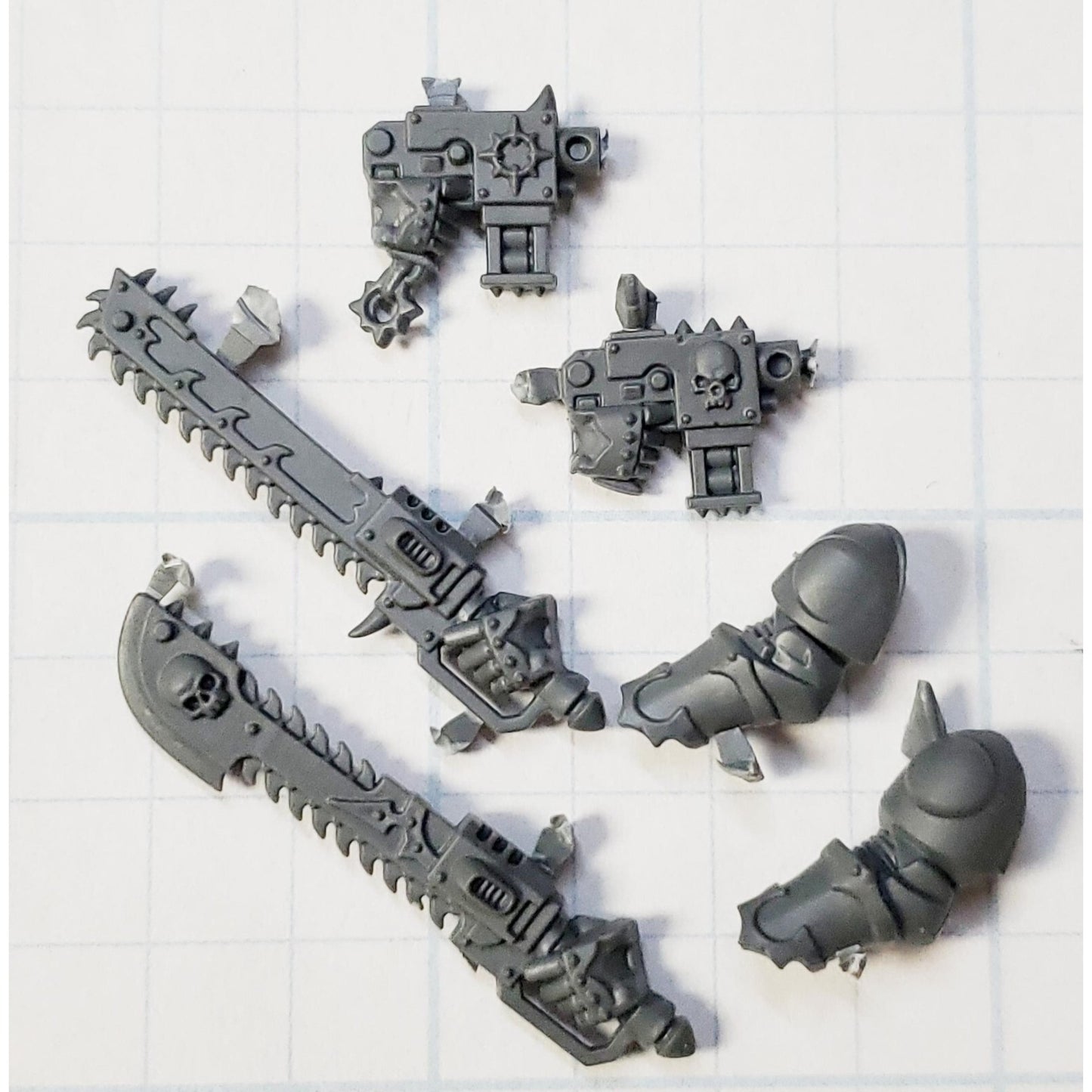 40k Chaos Space Marine Bits Chosen Relic Bolt Pistols Chain Swords