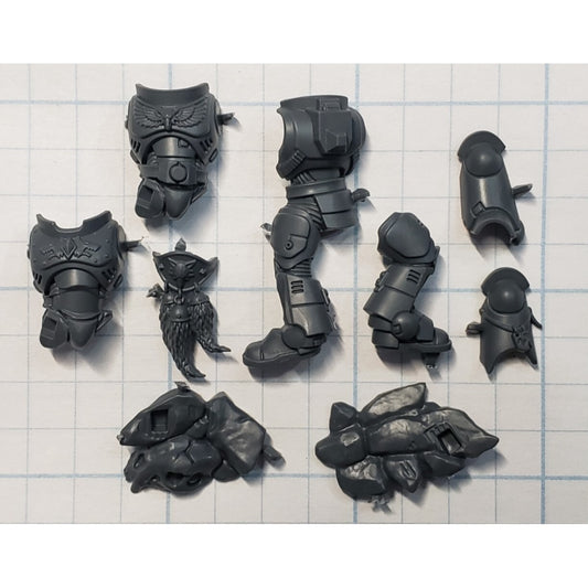 40k Space Wolves Bits Grey Hunters Pack Leader Torso Legs Set #01