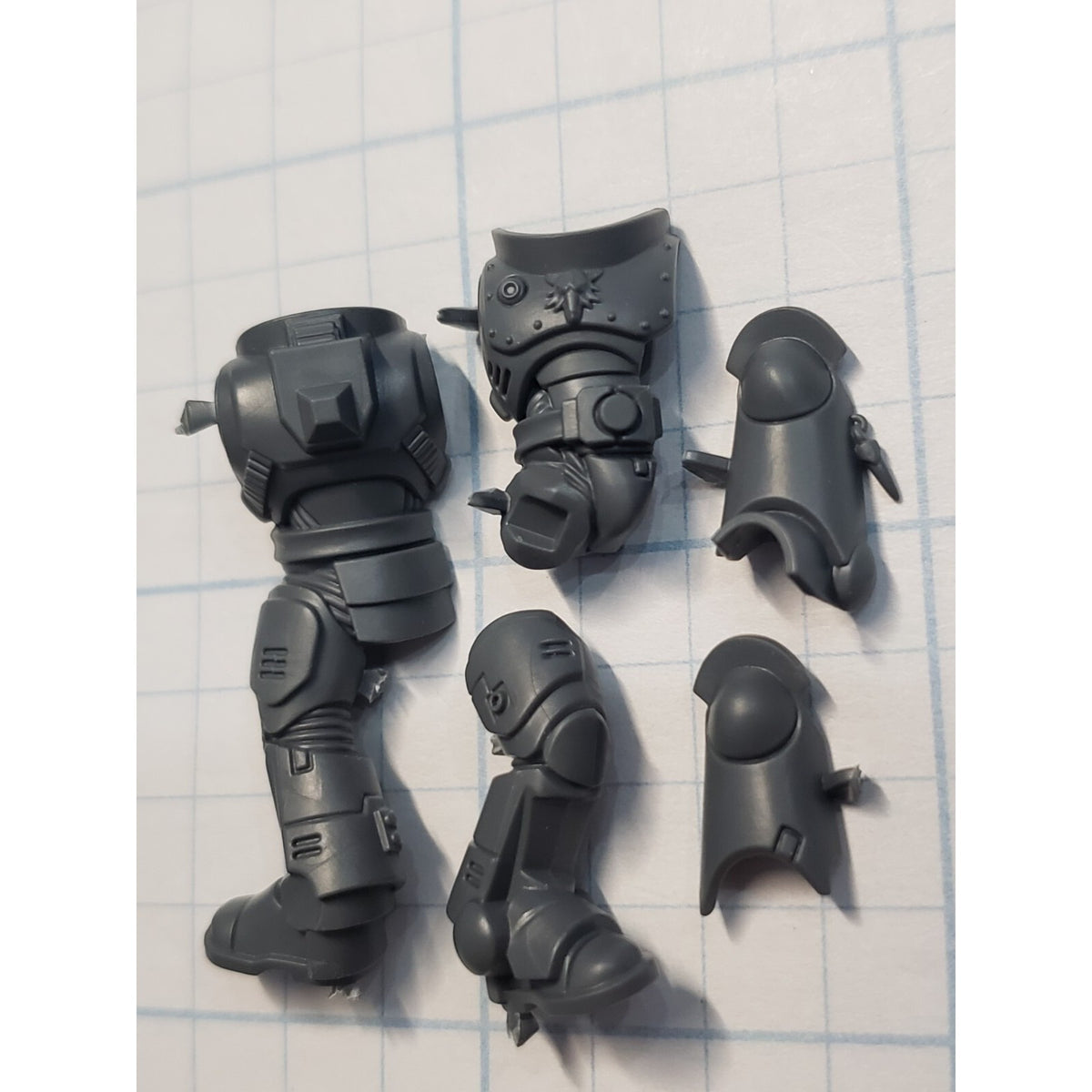 40k Space Wolves Bits Grey Hunters Pack Torso Legs Mark X Armor #33
