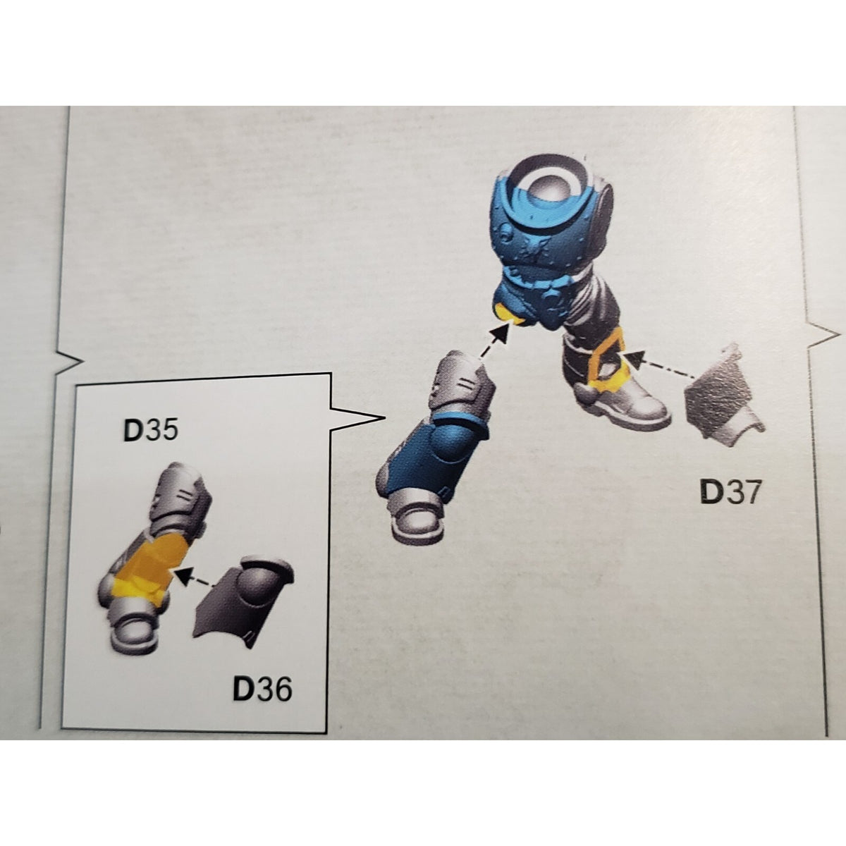 40k Space Wolves Bits Grey Hunters Pack Torso Legs Mark X Armor #33
