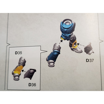 40k Space Wolves Bits Grey Hunters Pack Torso Legs Mark X Armor #33