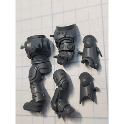 40k Space Wolves Bits Grey Hunters Pack Torso Legs Mark X Armor #33