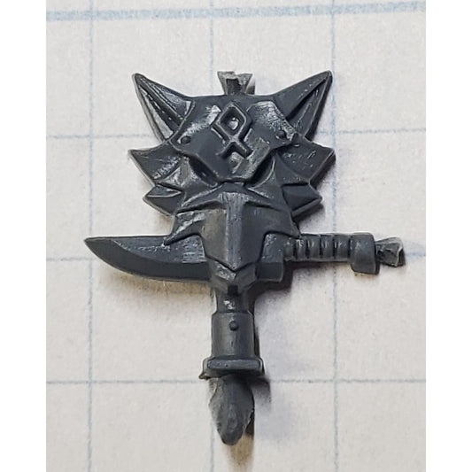 40k Space Wolves Bits Wolf Pack Wolf Guard Command Back Icon Wolf Head Dagger