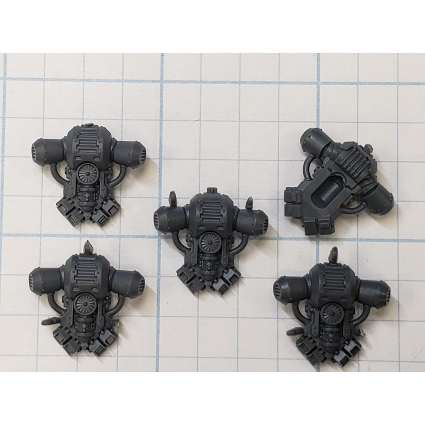 30k Space Marine Bits Legionnaire Mark II Crusade Mars Backpack x5