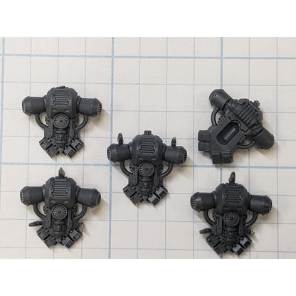 30k Space Marine Bits Legionnaire Mark II Crusade Mars Backpack x5