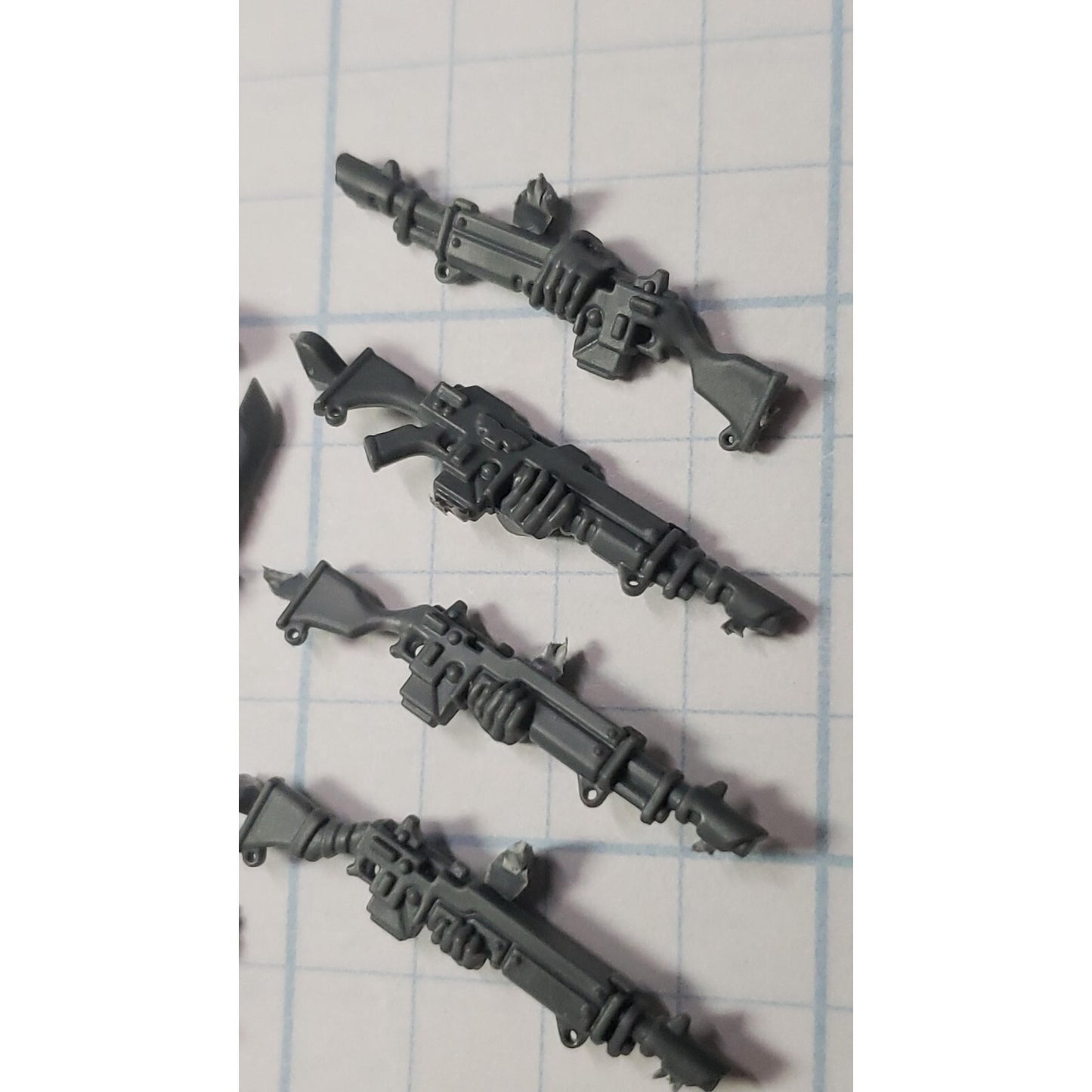 40k Astra Militarum Bits Cadian Shock Troops Lasguns Action Arms x4
