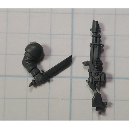 40k Astra Militarum Bits Cadian Shock Troops Lasguns Action Arms x4