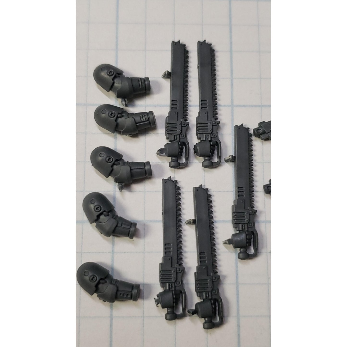 30K Space Marine Bits Mark VI Assault Squad Chainsword & Bolt Pistol x5 Sets
