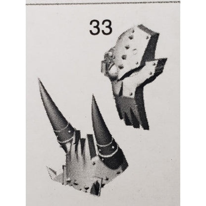 40k Ork Bits Deff Dread Front Jaw Armor w Skull #11