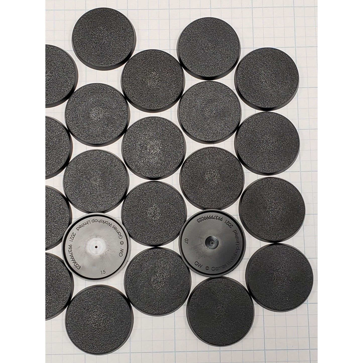 40k Space Marines Bits Terminator Squad Round 40mm Round Bases x50 Lot