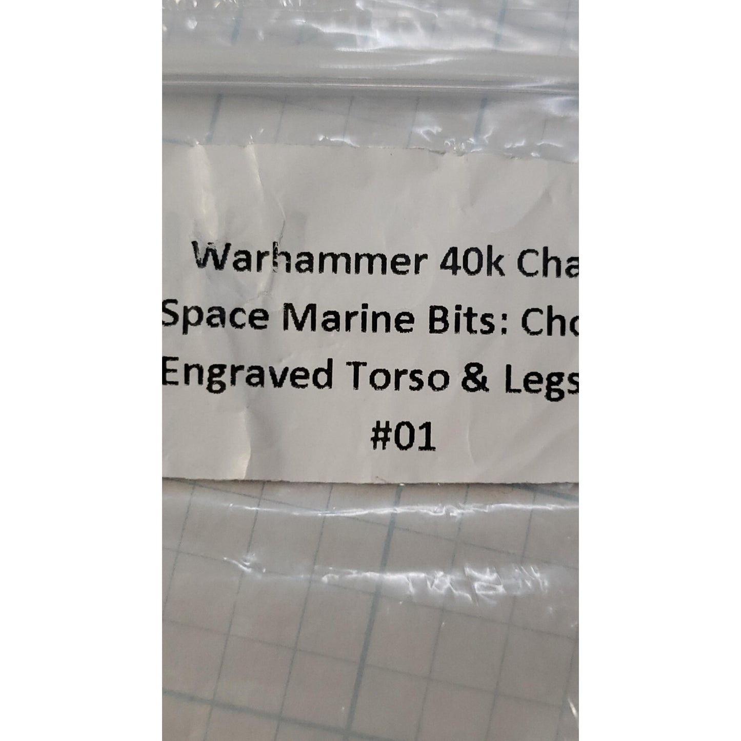 40k Chaos Space Marine Bits Chosen Engraved Torso & Legs Set #01
