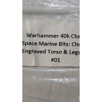 40k Chaos Space Marine Bits Chosen Engraved Torso & Legs Set #01