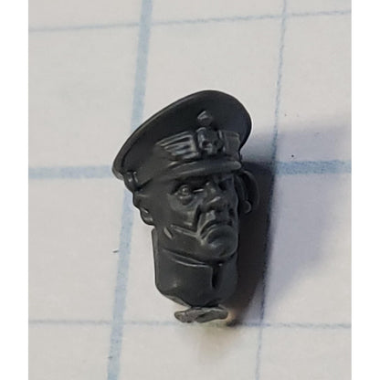40k Astra Militarum Bits Cadian Upgrade Commander Head w Hat #07