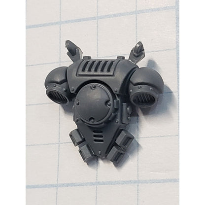 40k Space Wolves Bits Grey Hunters Pips Mark X Backpack #76