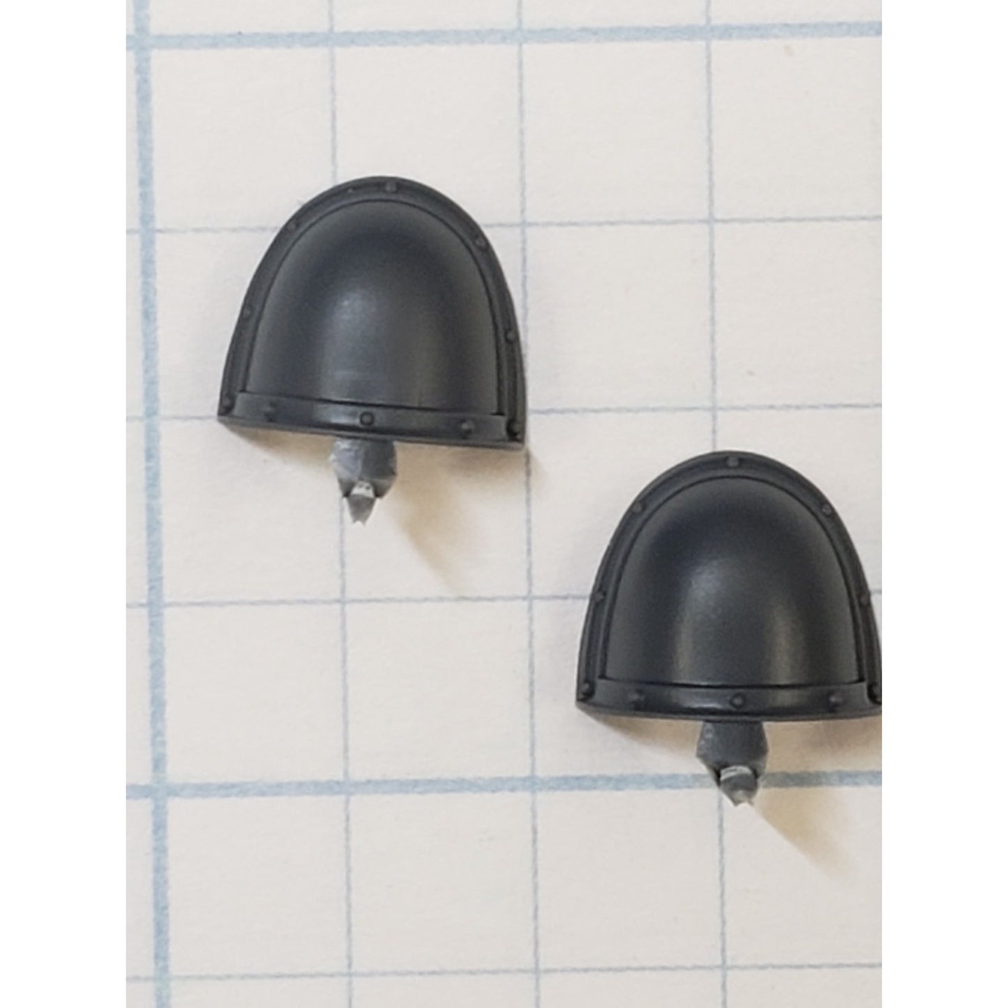 30k Space Marine Bits Legionnaire Mark II Crusade Crested Shoulder Pads x2