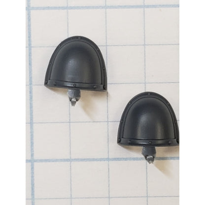 30k Space Marine Bits Legionnaire Mark II Crusade Crested Shoulder Pads x2