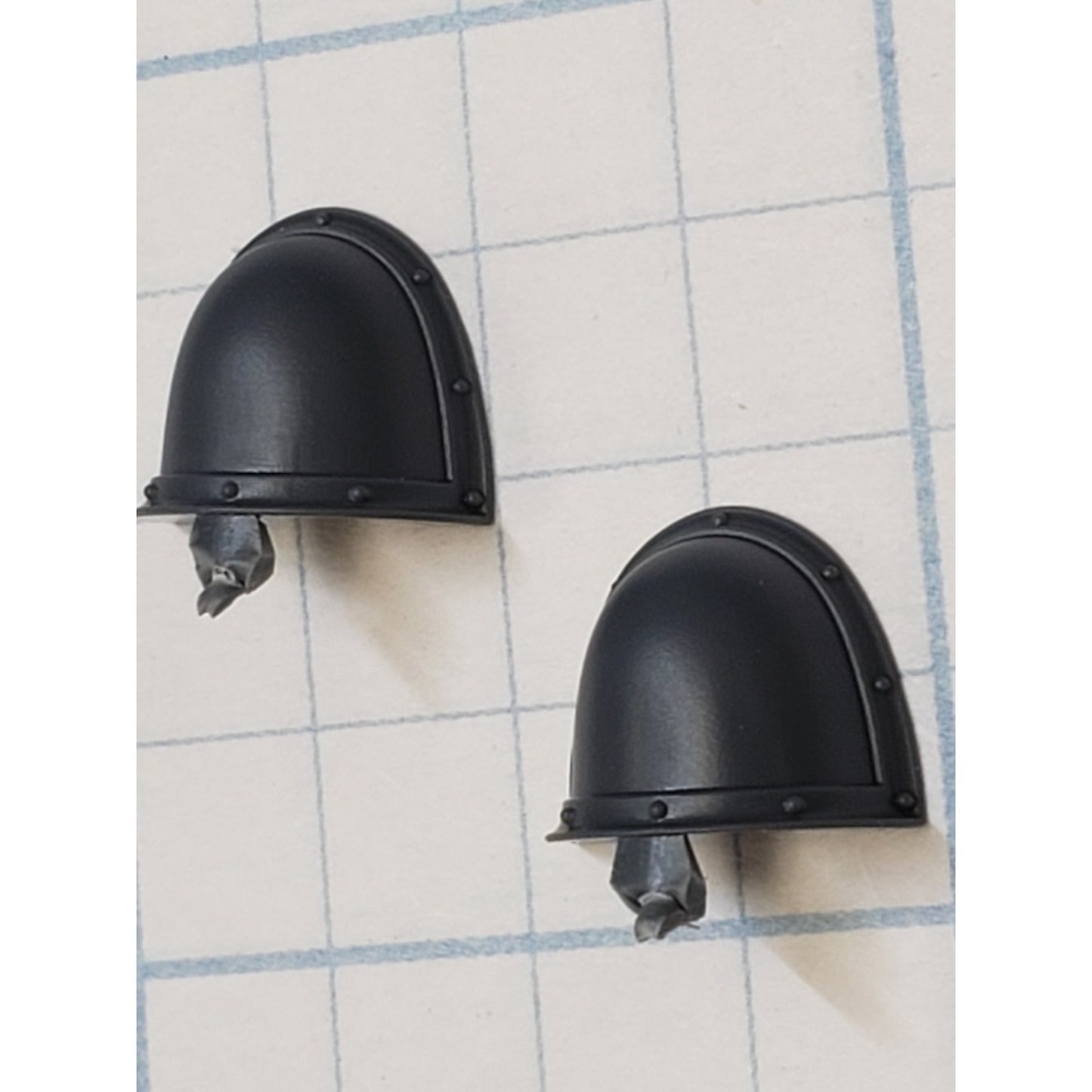 30k Space Marine Bits Legionnaire Mark II Crusade Crested Shoulder Pads x2