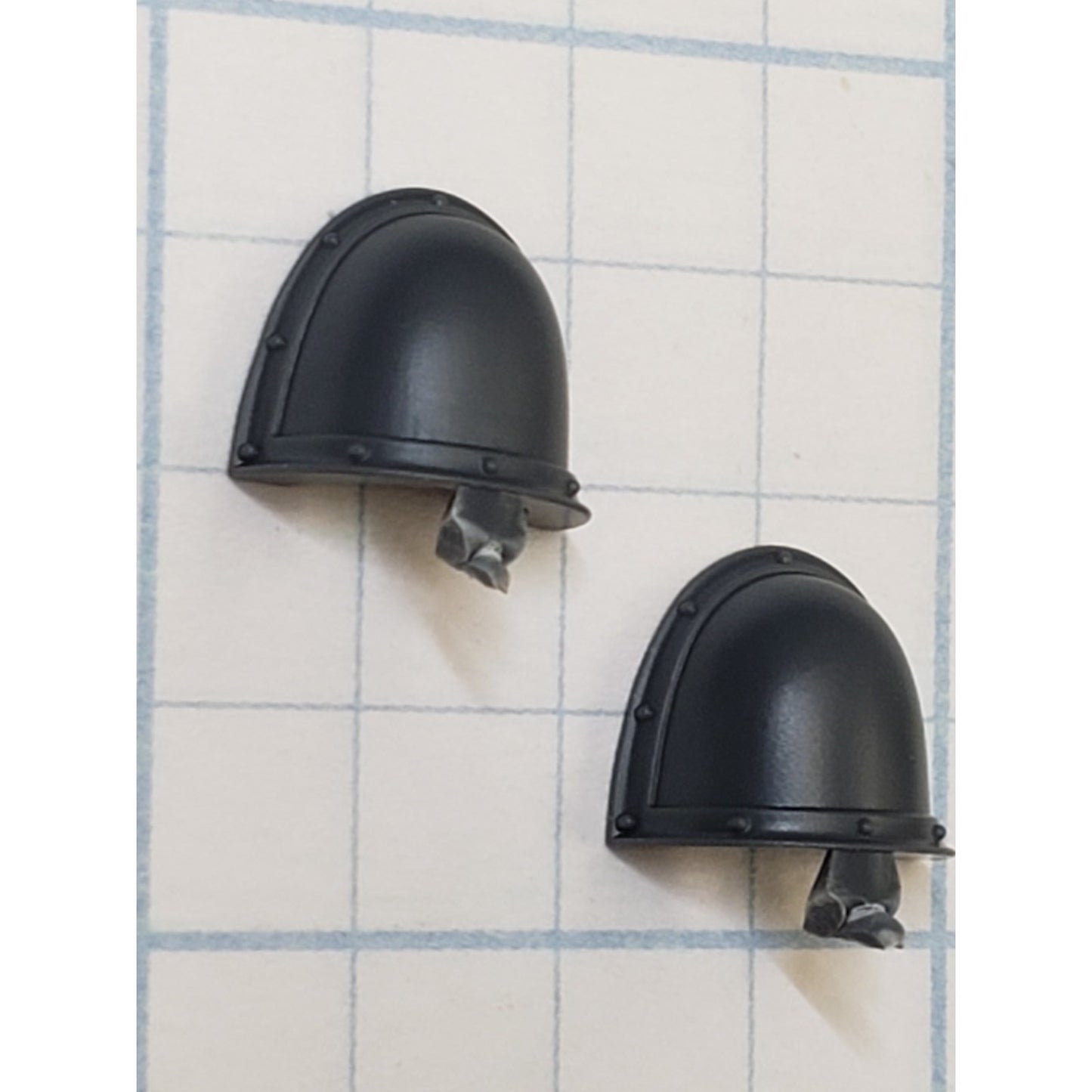 30k Space Marine Bits Legionnaire Mark II Crusade Crested Shoulder Pads x2