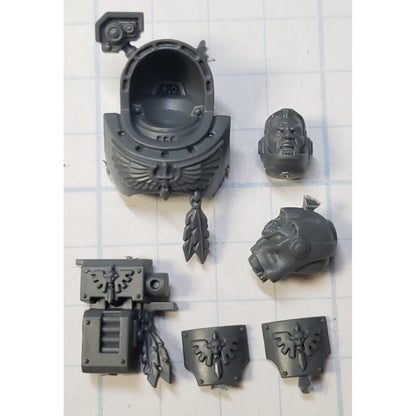 40k Dark Angels Bits Upgrade Terminator Commander Chest Helmet Head Hip Pads #12