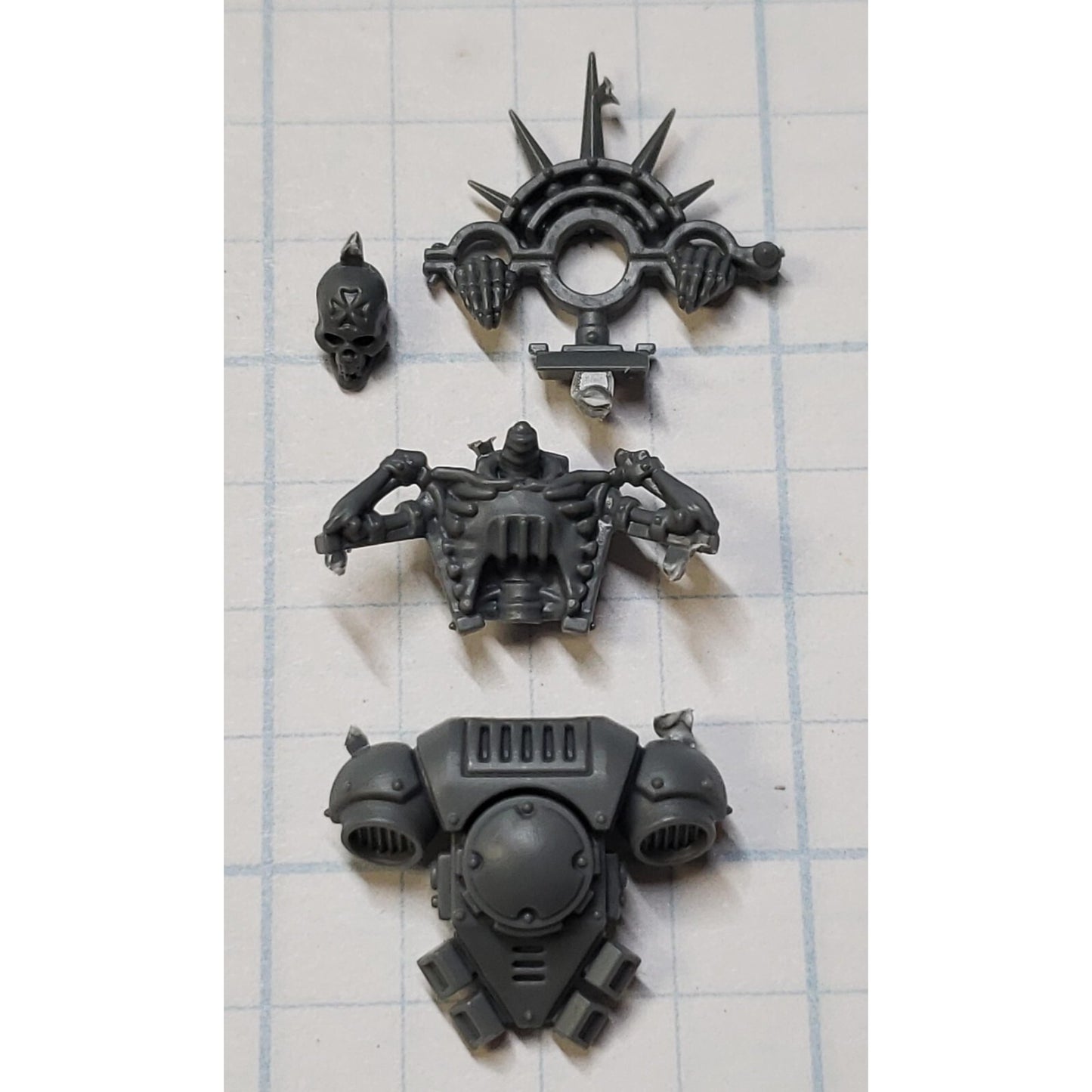 40k Black Templar Bits Marshal Skeleton Relic Backpack