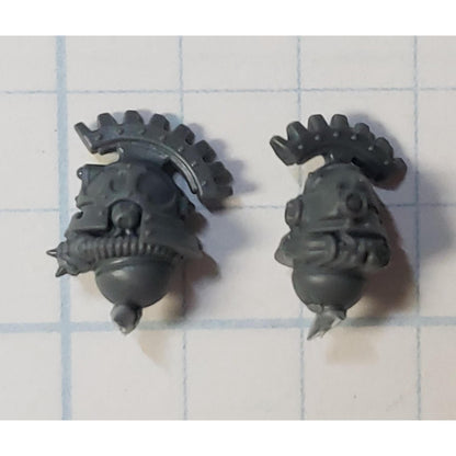 40k Adeptus Mechanicus Bits Skitarii Vanguard Alpha Heads Cog Topbrush x2