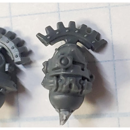40k Adeptus Mechanicus Bits Skitarii Vanguard Alpha Heads Cog Topbrush x2