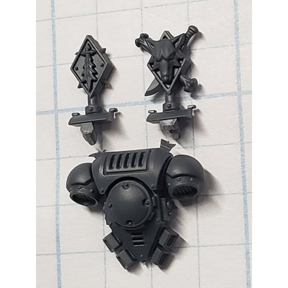 40k Space Wolves Bits Grey Hunters Pack Leader Backpack #72