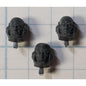 40k Space Marines Bits Terminator Squad Bare Heads w Campaign Studs x3 H112