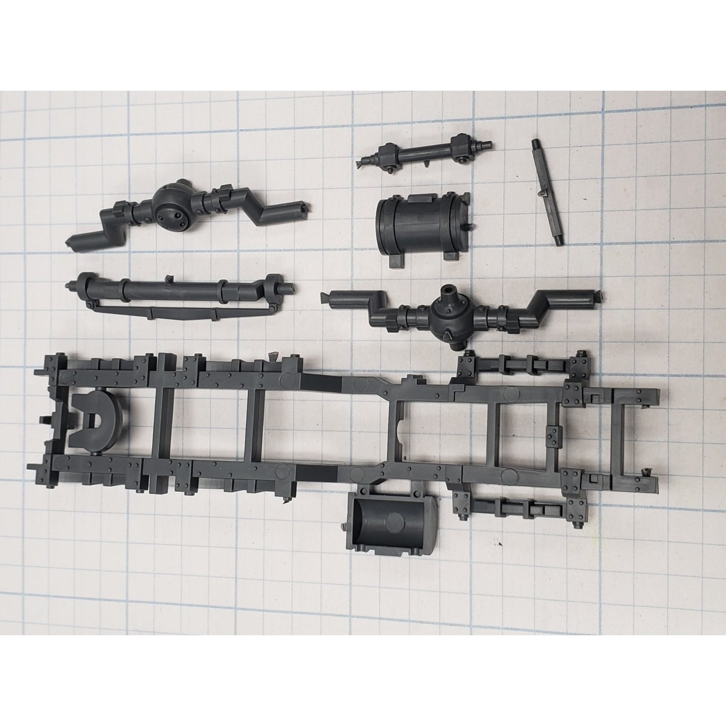 40k Ork Bits Trukk Frame Suspension & Fuel Tank Set