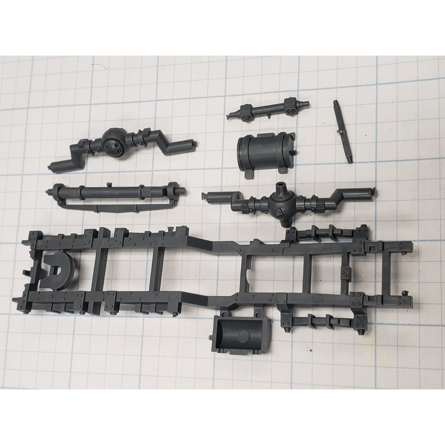 40k Ork Bits Trukk Frame Suspension & Fuel Tank Set