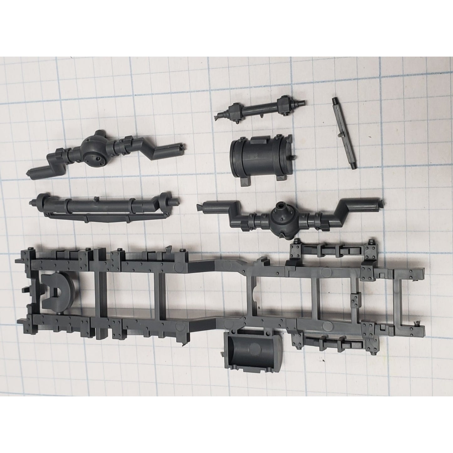 40k Ork Bits Trukk Frame Suspension & Fuel Tank Set